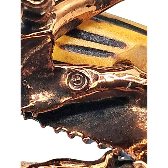 Vintage Dancing Drummer Brooch Untested Bakelite Figural Enamel Lady PIn Costume - Picture 11 of 12